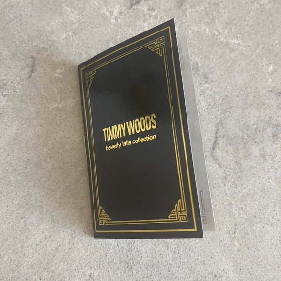 One-Of-A-Kind Black And Gold Timmy Woods Clutch - Picture 5 of 6